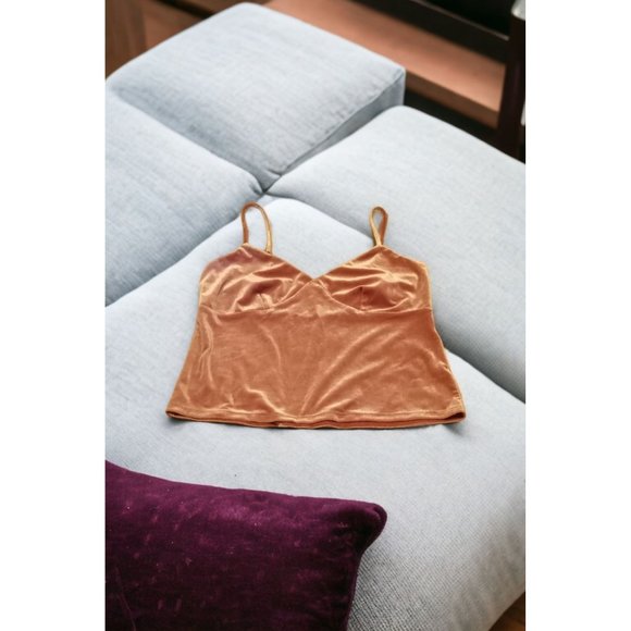 NWOT Wild Fable Velvet Cami Rustic Color Tank Top Size Large - Picture 1 of 10